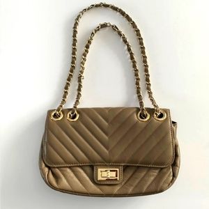 Bag with golden hardware